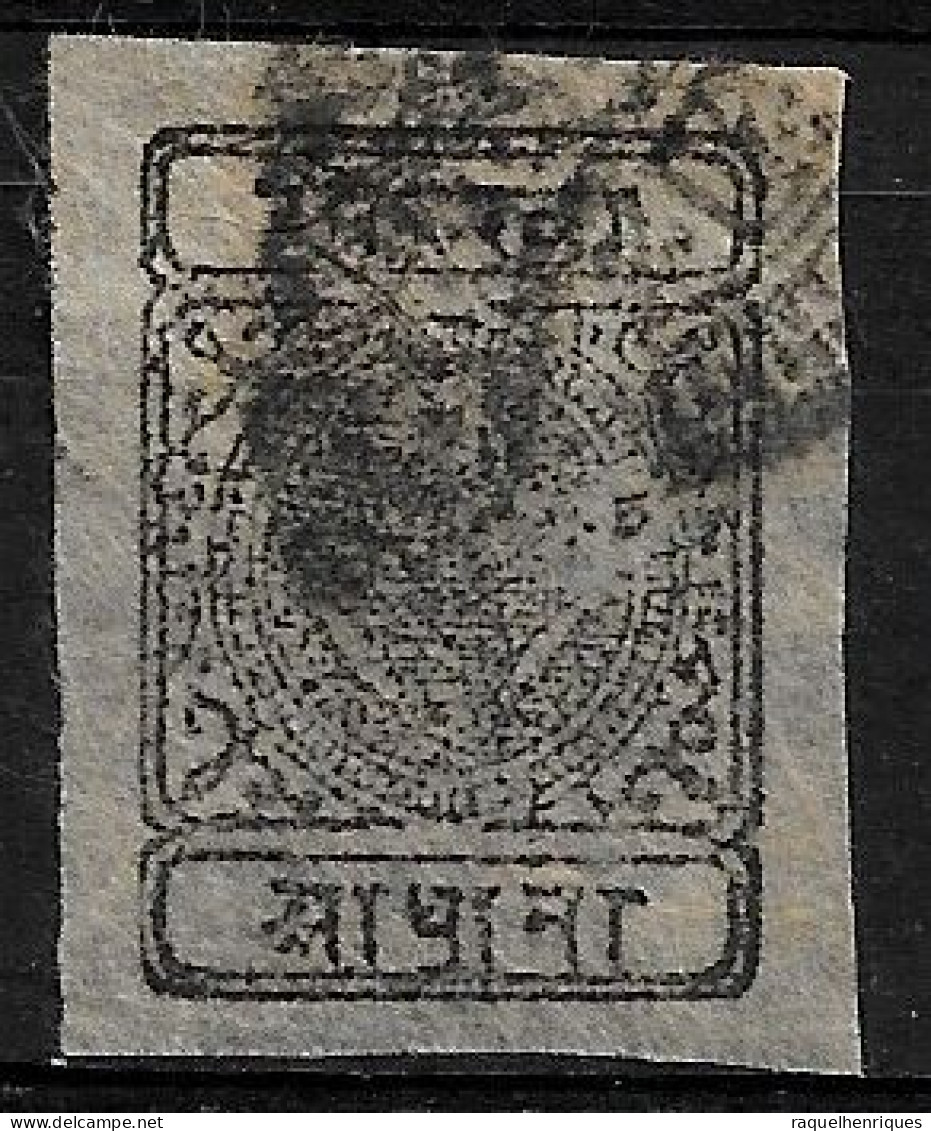 NEPAL EARLY IMPERF STAMP USED (NP#100-P26-L8) - Nepal