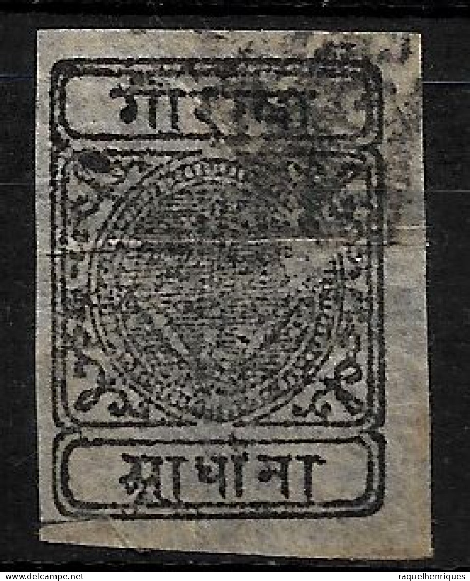 NEPAL EARLY IMPERF STAMP USED (NP#100-P26-L8) - Nepal