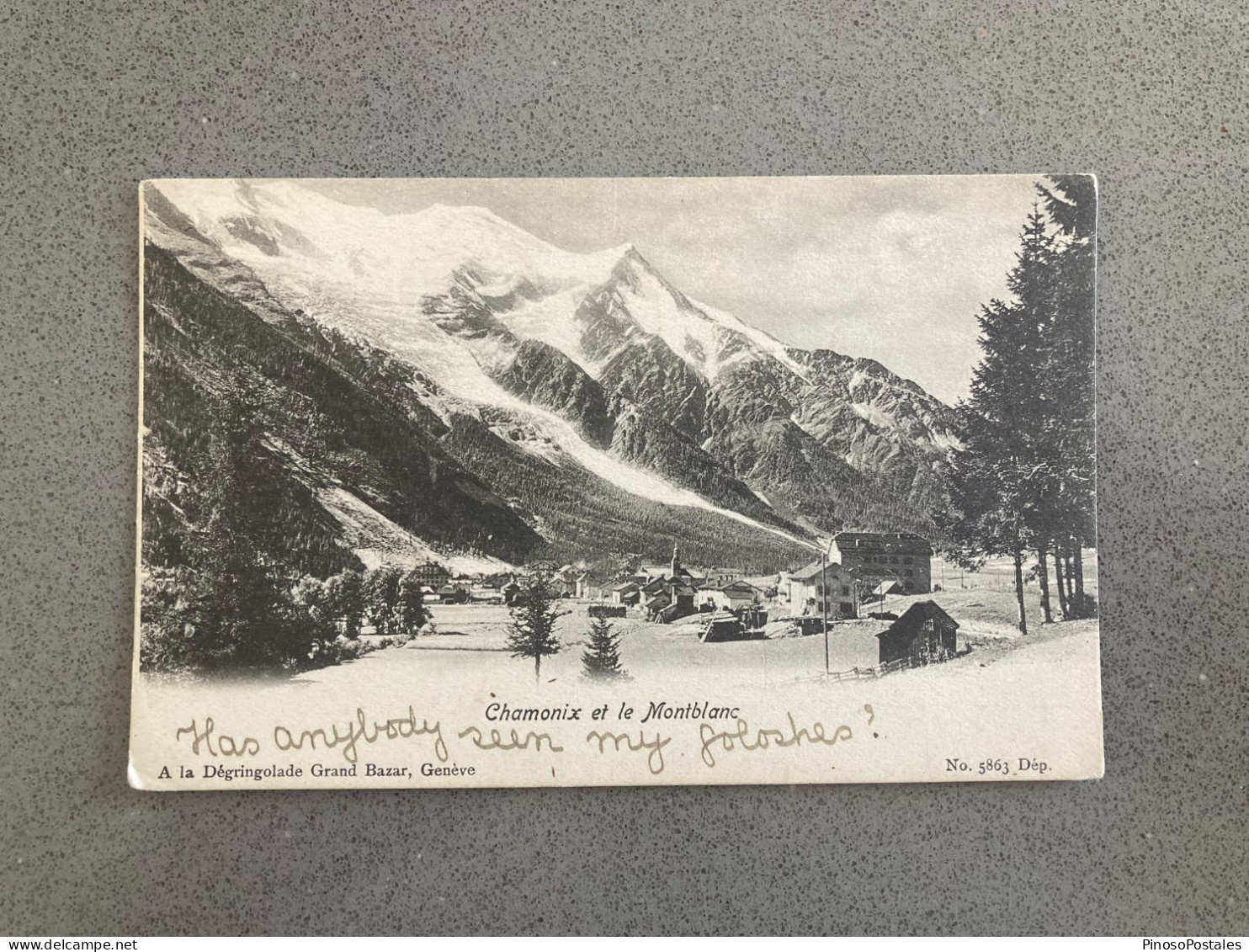 Chamonix Et Le Montblanc Carte Postale Postcard - Chamonix-Mont-Blanc