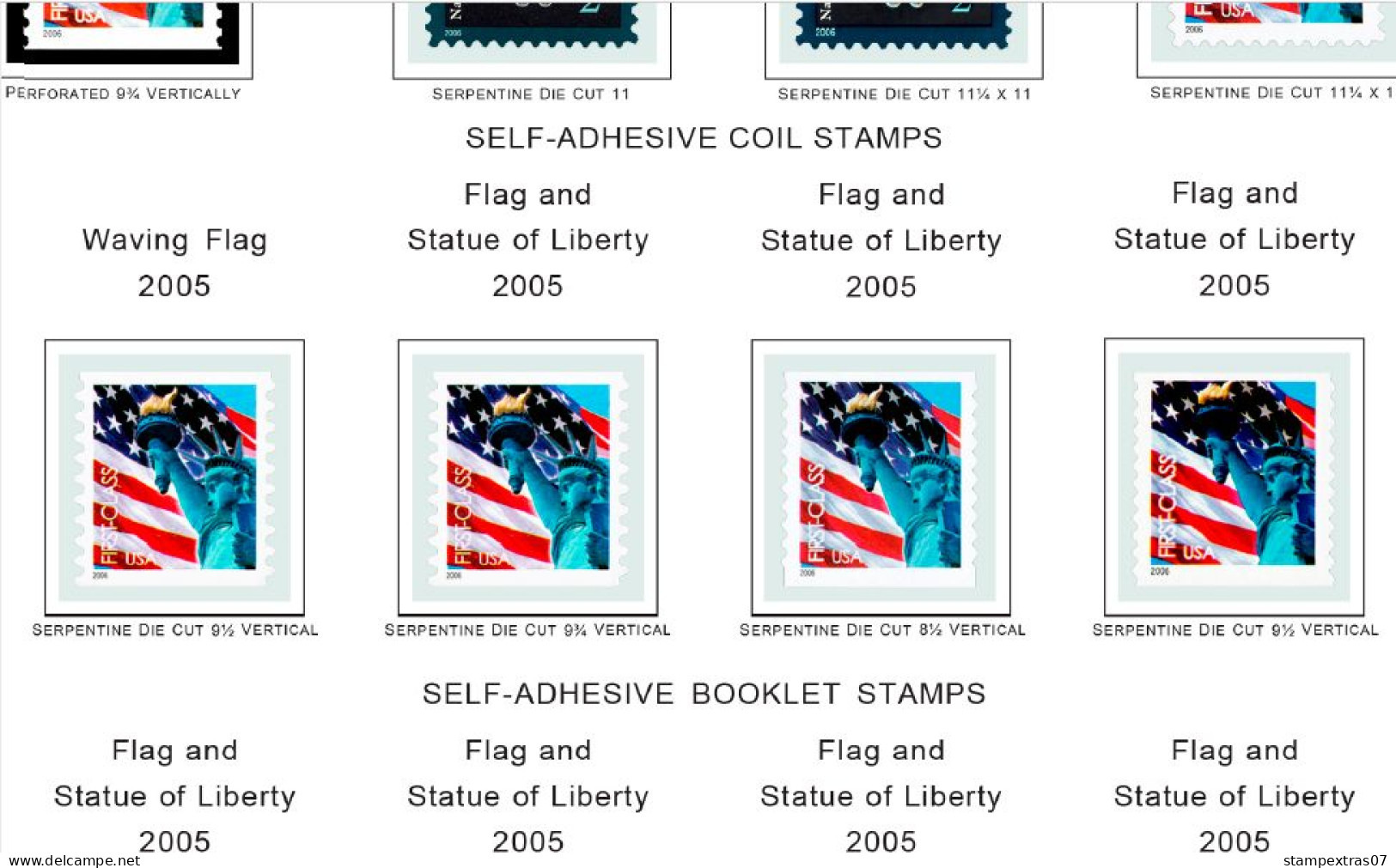 COLOR PRINTED USA 2005-2010 STAMP ALBUM PAGES (90 Illustrated Pages) >> FEUILLES ALBUM - Pré-Imprimés