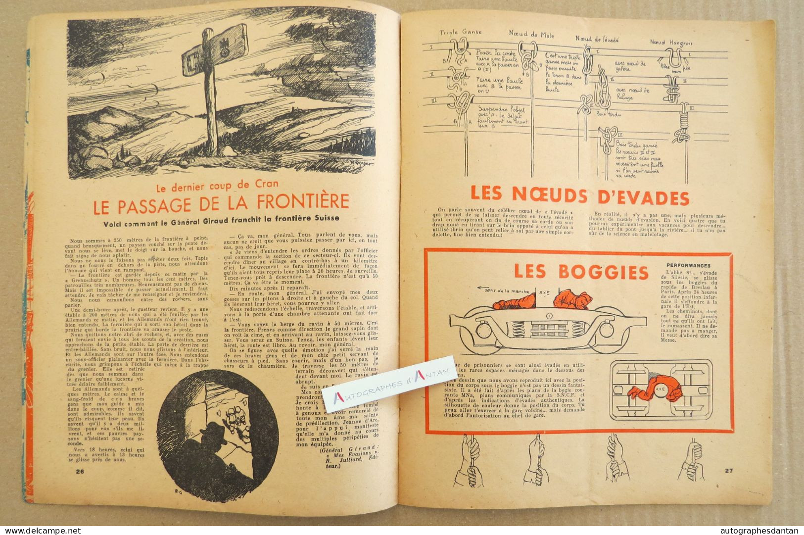 ● SCOUT - Evadé - 1947 N°218 - Aspirant - Noeuds - Boggies - Boussole - Chant Des Marais Etc.cf Mes 8 Photos - Scoutisme - Andere & Zonder Classificatie