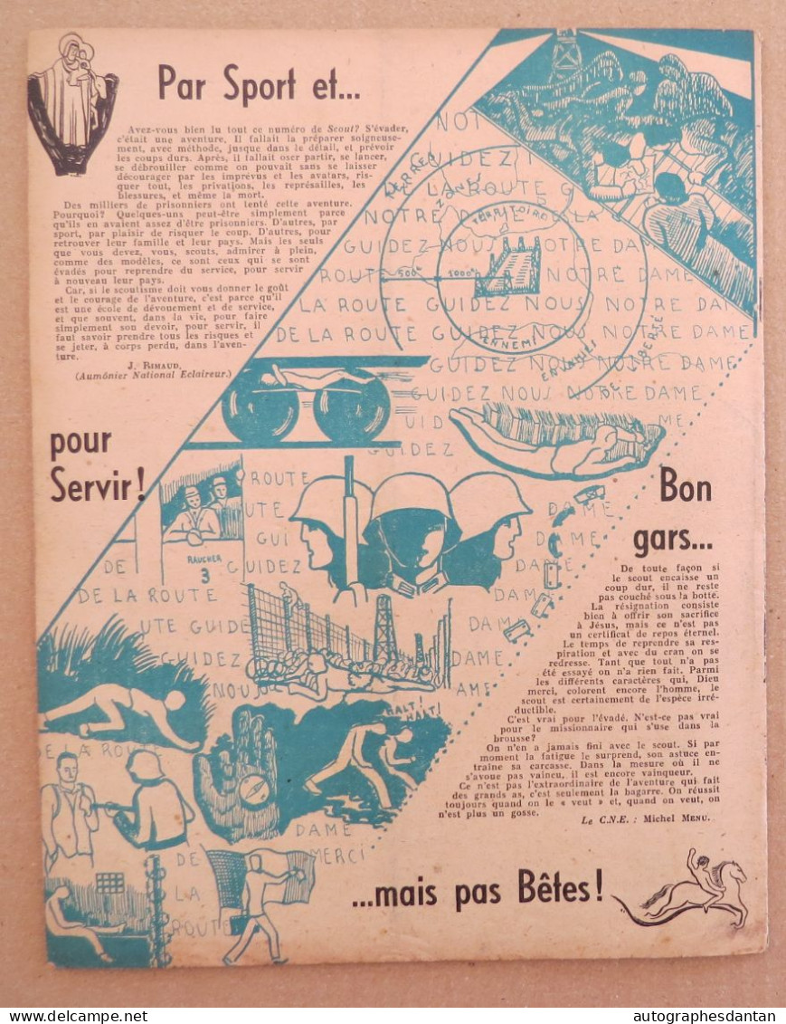 ● SCOUT - Evadé - 1947 n°218 - Aspirant - noeuds - Boggies - Boussole - chant des marais etc.cf mes 8 photos - scoutisme