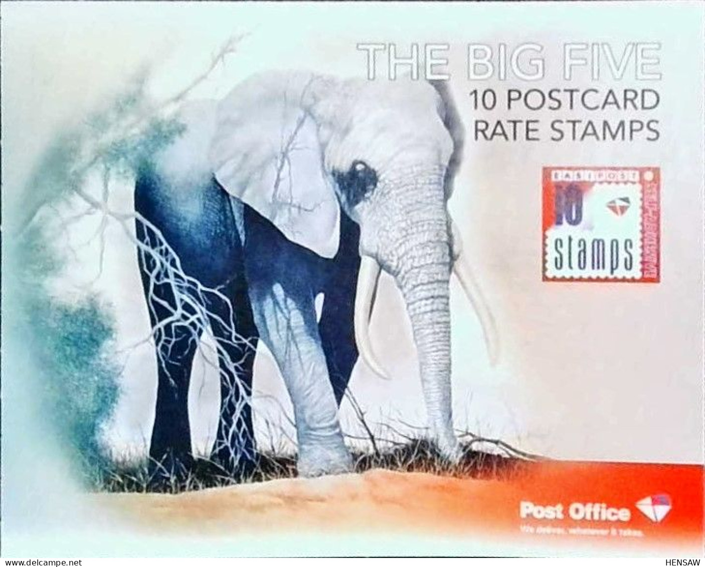 South Africa 2010 THE BIG FIVE 10 X Postcard Rate Stamps MNH Minibook - Ongebruikt