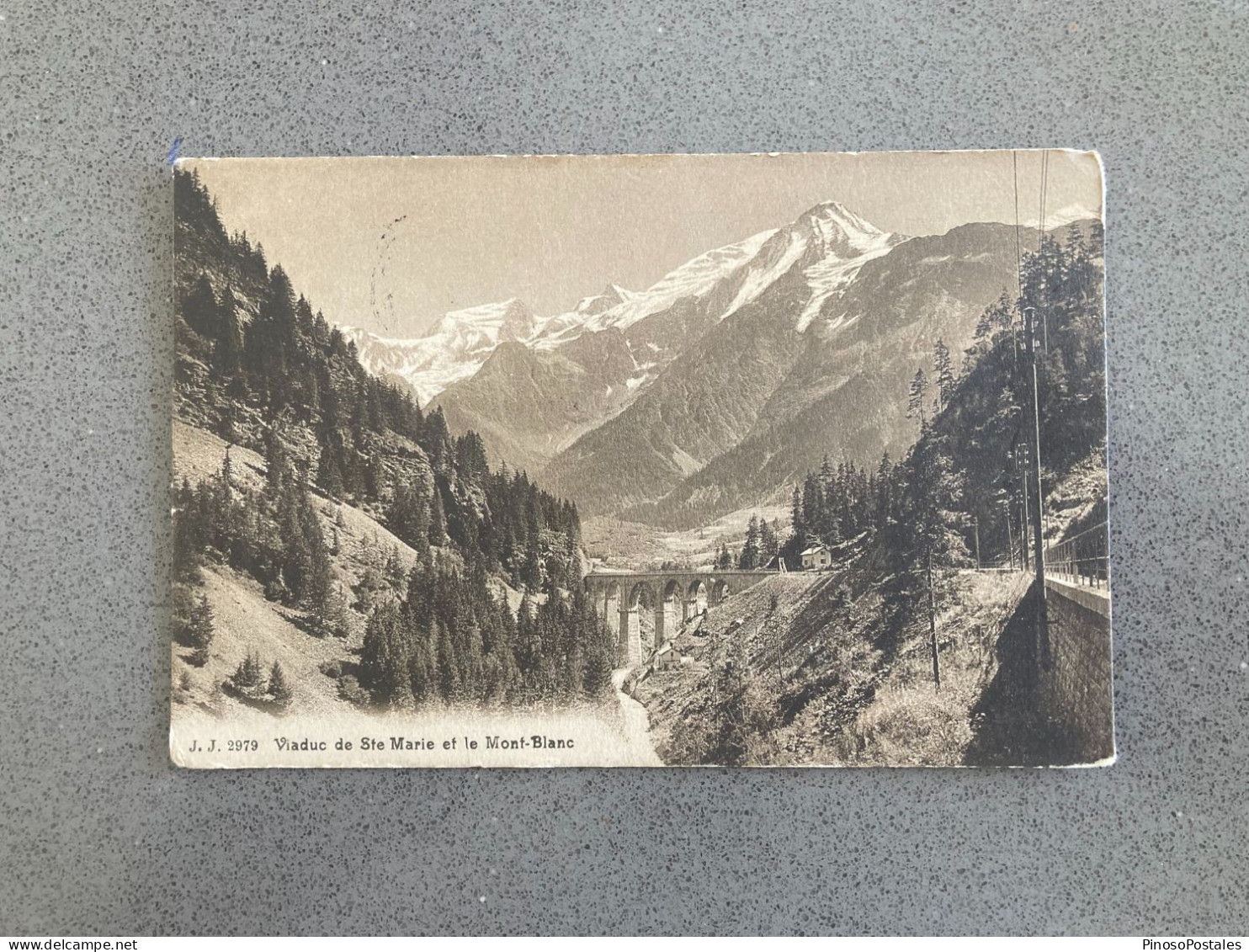 Viaduc De Ste Marie Et Le Mont-Blanc Carte Postale Postcard - Chamonix-Mont-Blanc