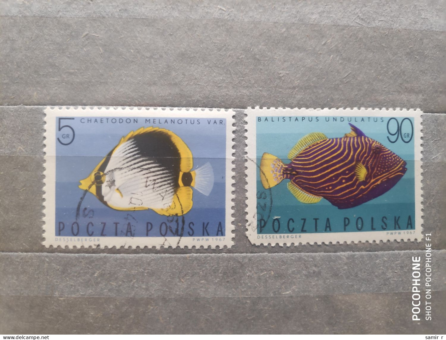 1967	Poland	Fishes (F97) - Used Stamps