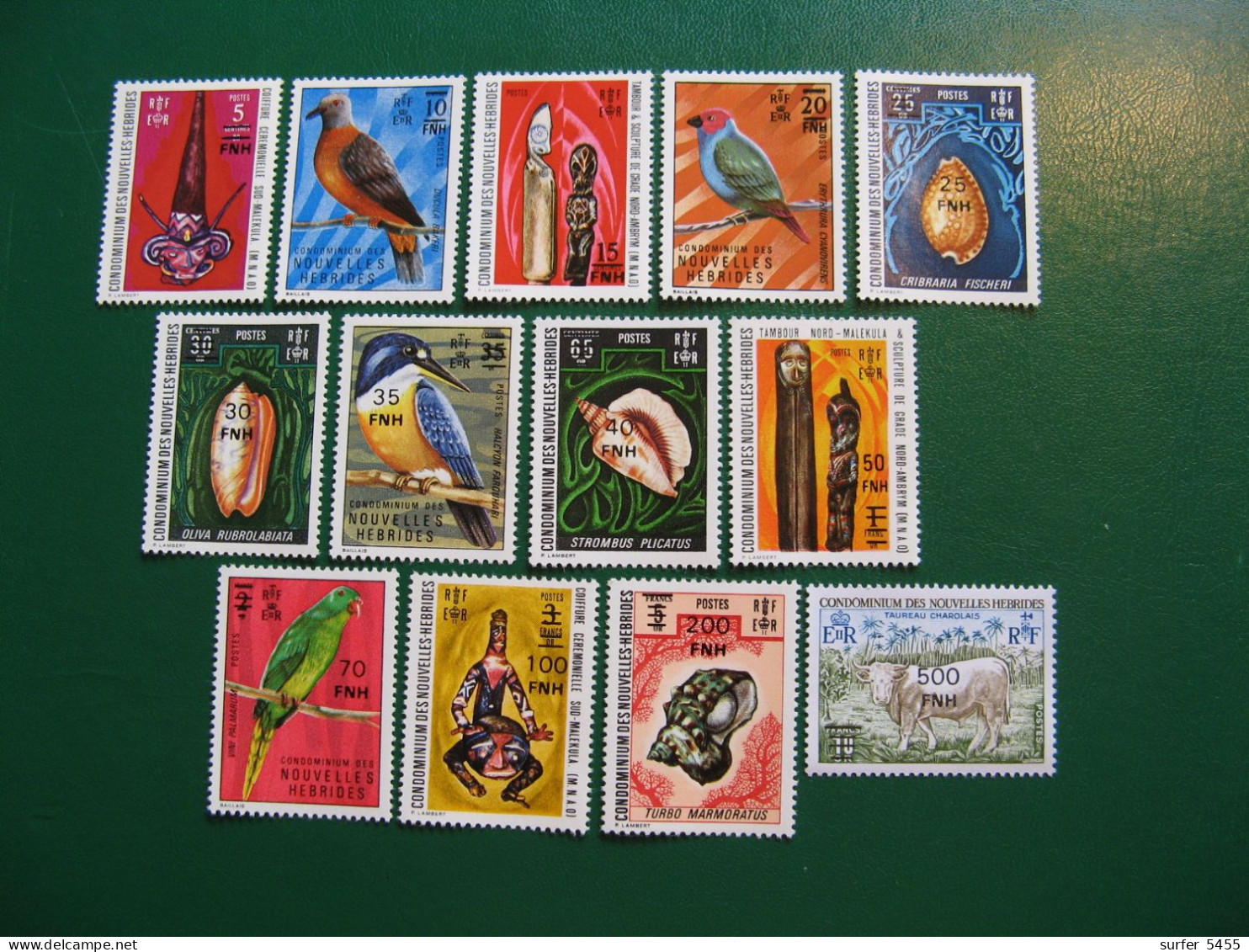 NOUVELLES HEBRIDES POSTE ORDINAIRE N° 450/462 TIMBRES NEUFS** LUXE COTE 118,00 EUROS - Ungebraucht