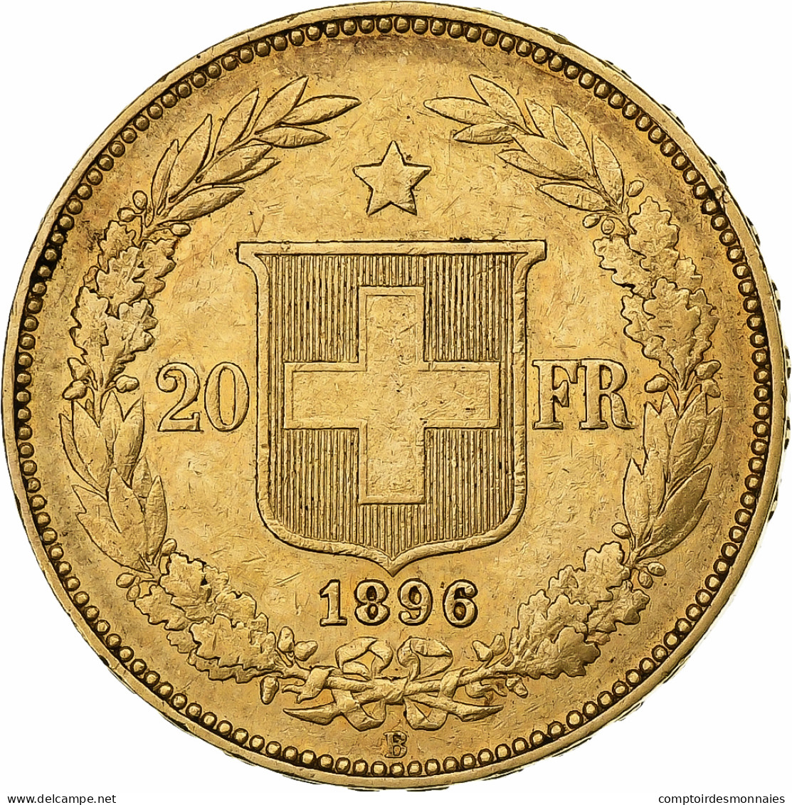 Suisse, 20 Francs, 1896, Bern, Or, TTB, KM:31.3 - Andere & Zonder Classificatie