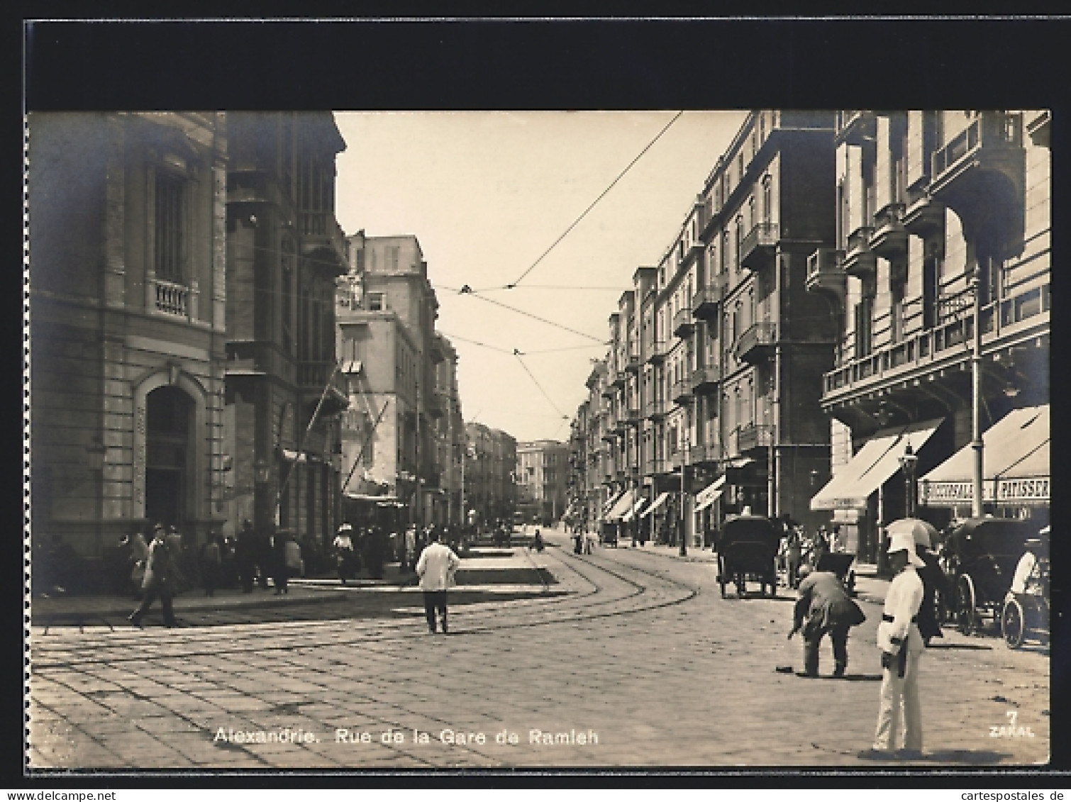 CPA Alexandrie, Rue De La Gare De Ramleh  - Autres & Non Classés