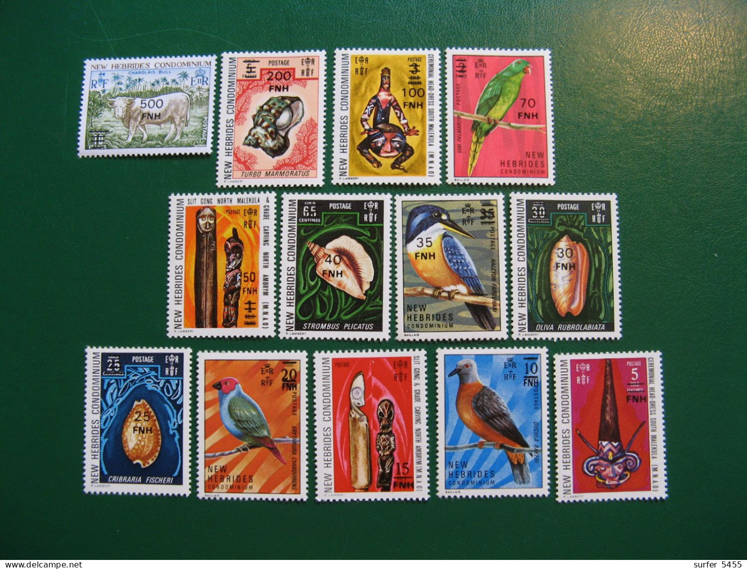 NOUVELLES HEBRIDES POSTE ORDINAIRE N° 463/475 TIMBRES NEUFS** LUXE COTE 128,00 EUROS - Unused Stamps