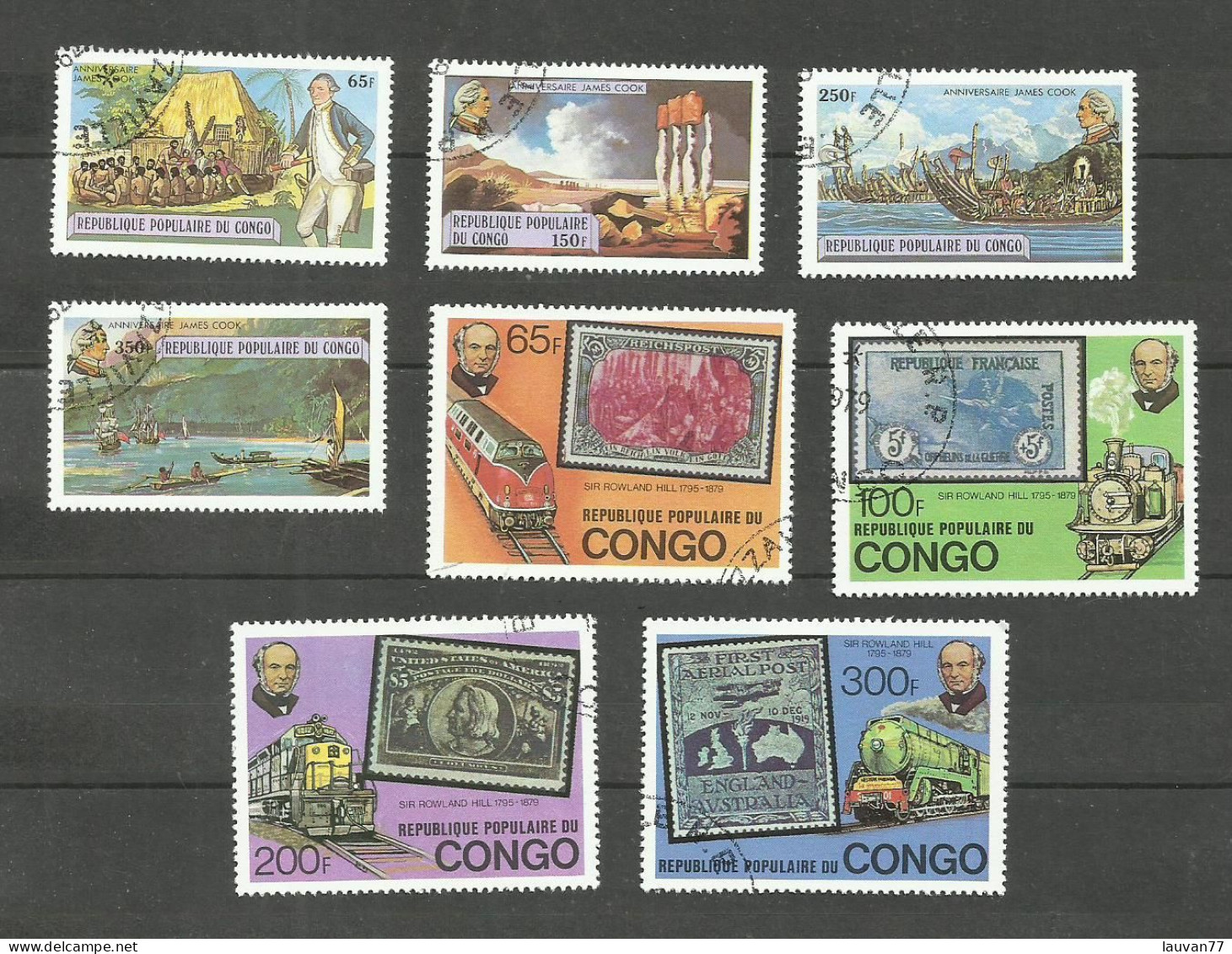 CONGO N°534 à 537, 544 à 547 Cote 5.40€ - Used