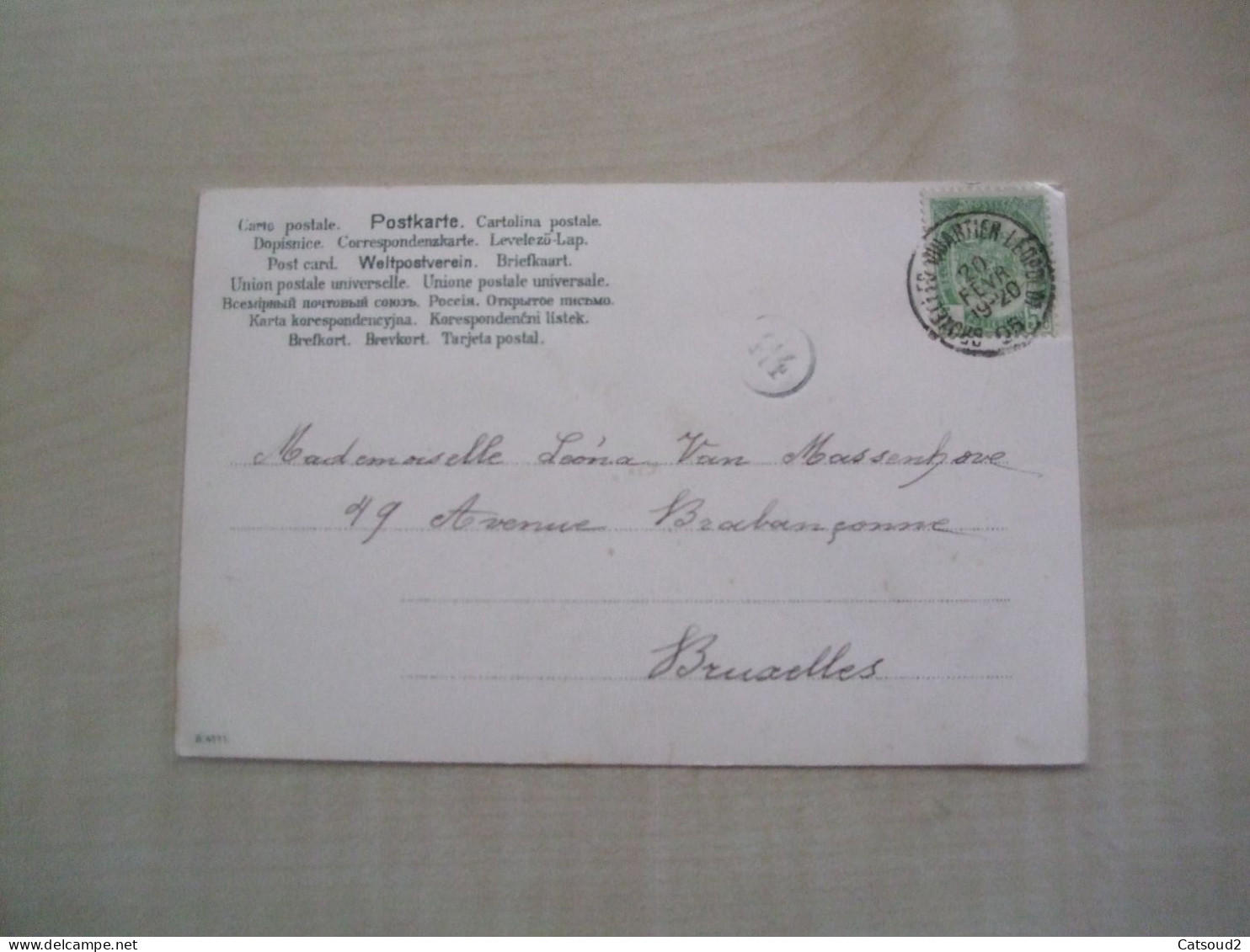 Carte Postale Ancienne 1905 CATHARINA KLEIN Alphabet Lettre K - Klein, Catharina