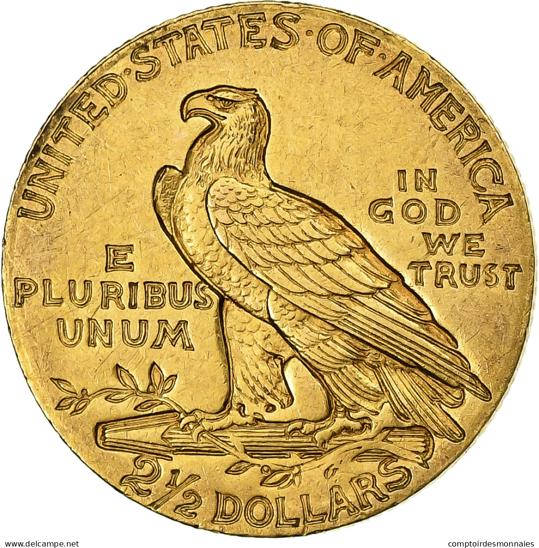 États-Unis, $2.50, Quarter Eagle, Indian Head, 1911, Philadelphie, Or, TTB+ - 2.50$ - Quarter Eagle - 1908-1912: Indian Head