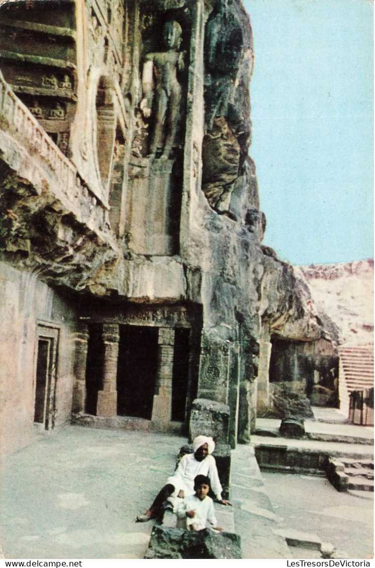 INDE - India - Cave 26 Ajanta - Animé - Vue Panoramique - Carte Postale - India