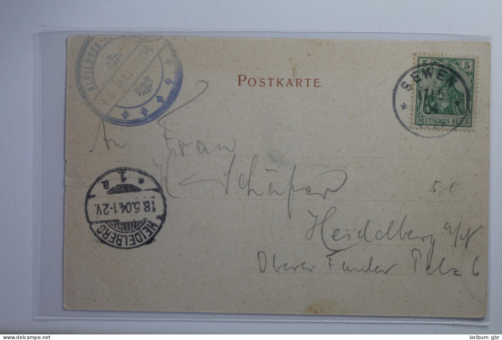 AK Alfeldsee Mit Blick Nach Sewen 1904 Gebraucht #PI768 - Other & Unclassified