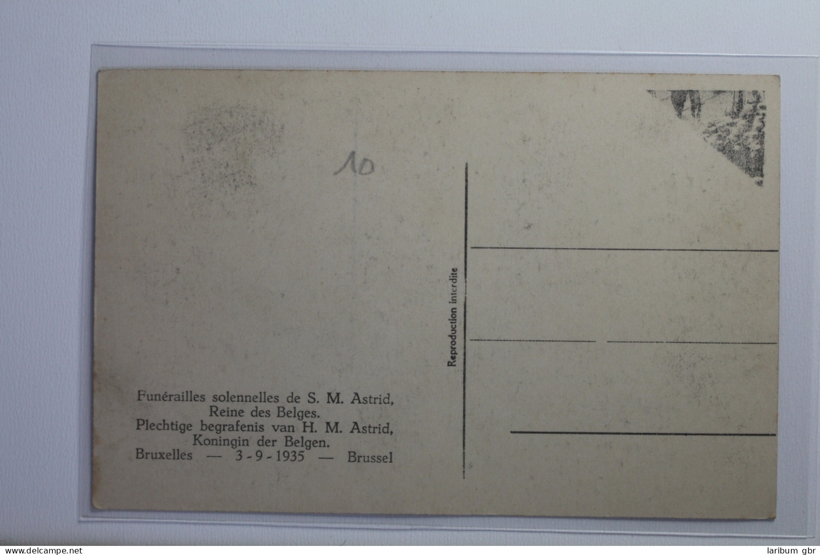 AK Brüssel Begräbnis V. H. M. Astrid Königin Von Belgien 1935 Ungebraucht #PI807 - Andere & Zonder Classificatie