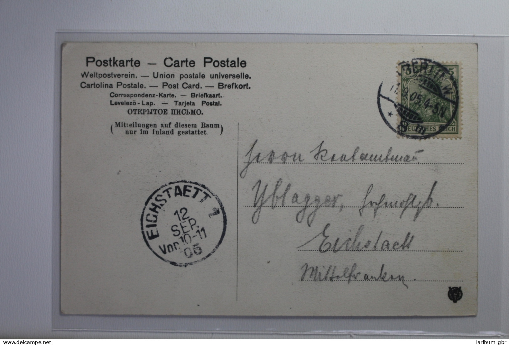 AK Berlin Tiergarten - Hubertusbrunnen Am Großen Stern 1905 Gebraucht #PI791 - Sonstige & Ohne Zuordnung