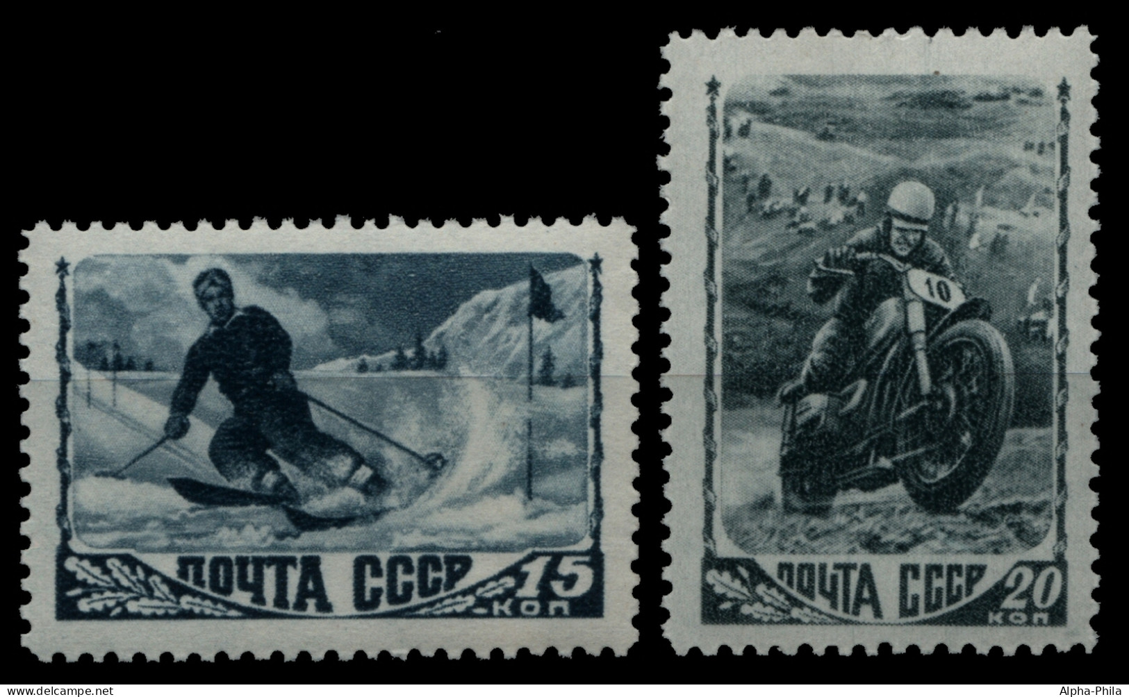 Russia / Sowjetunion 1948 - Mi-Nr. 1192-1193 ** - MNH - Sport - Nuovi