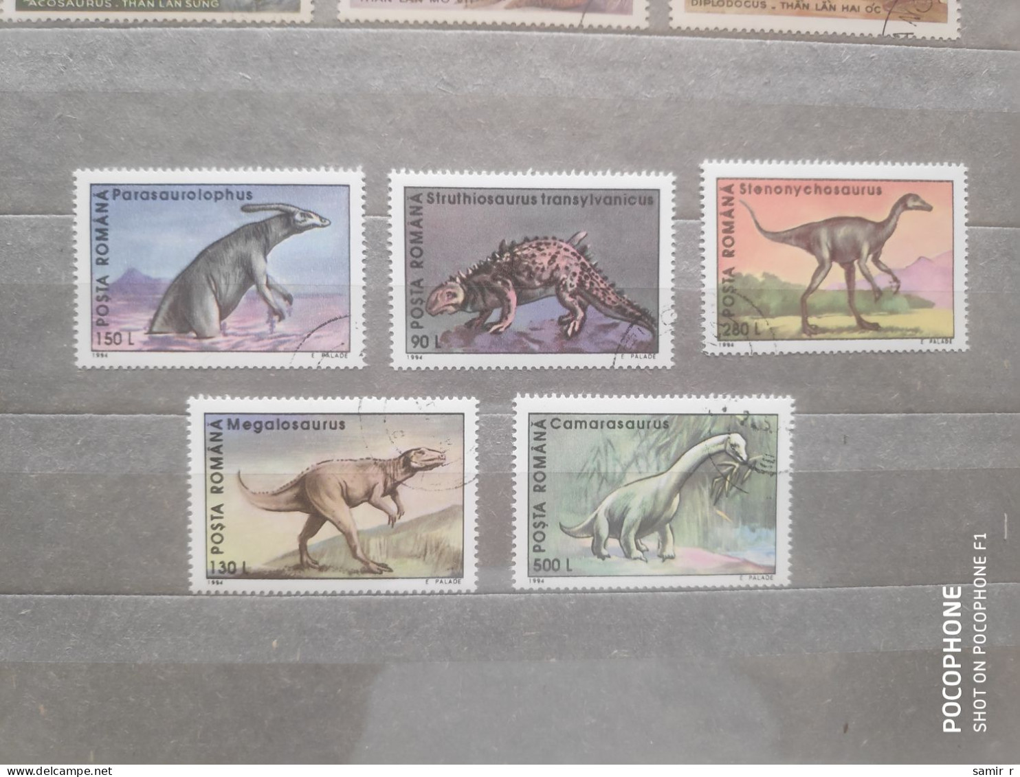1994	Romania	Dinosaurs (F97) - Used Stamps