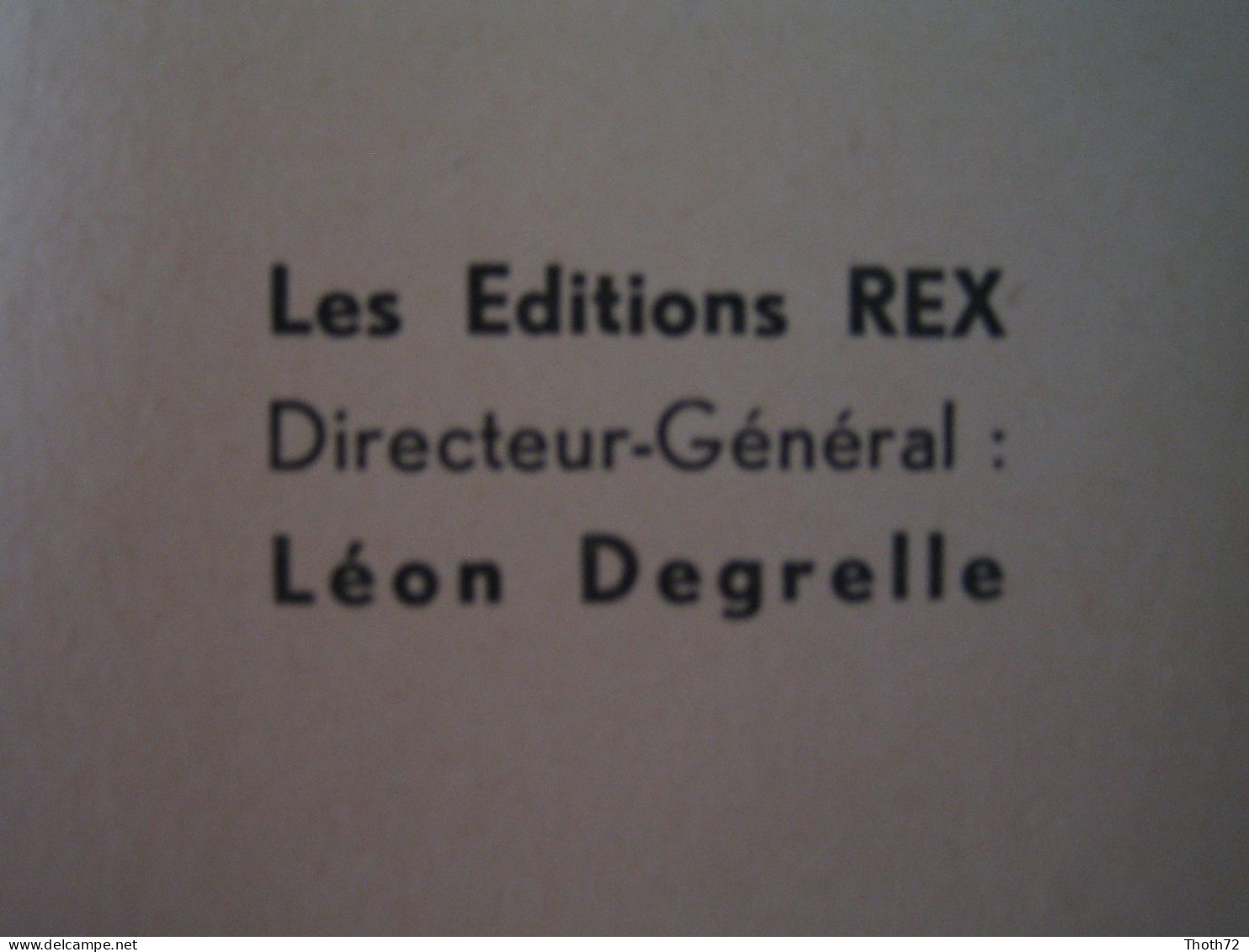 LE ROI ALBERT. Pierre NOTHOMB. 1934 Editions REX Léon DEGRELLE.