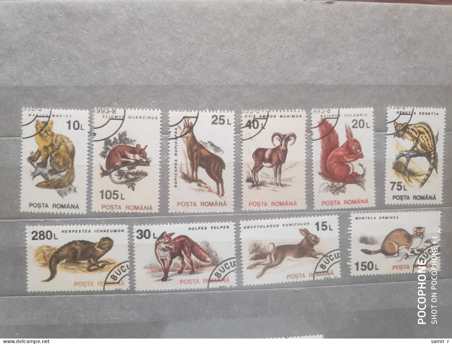 1993	Romania	Animals (F97) - Gebruikt