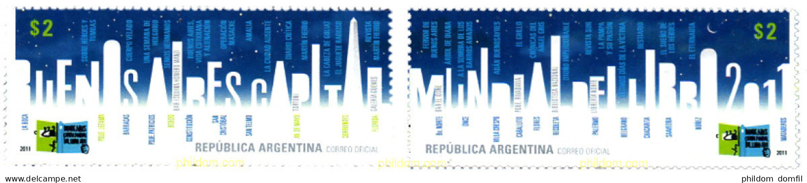 262587 MNH ARGENTINA 2011 BUENOS AIRES CAPITAL MUNDIAL DEL LIBRO - Unused Stamps