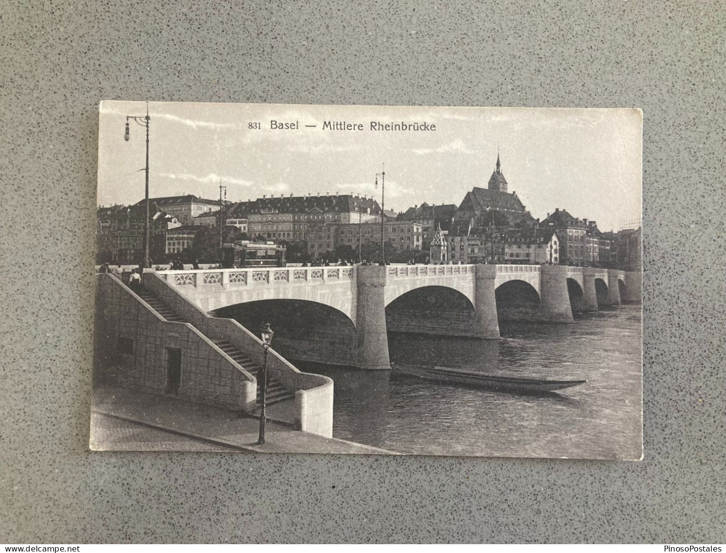 Basel Mittlere Rheinbrucke Carte Postale Postcard - Basel