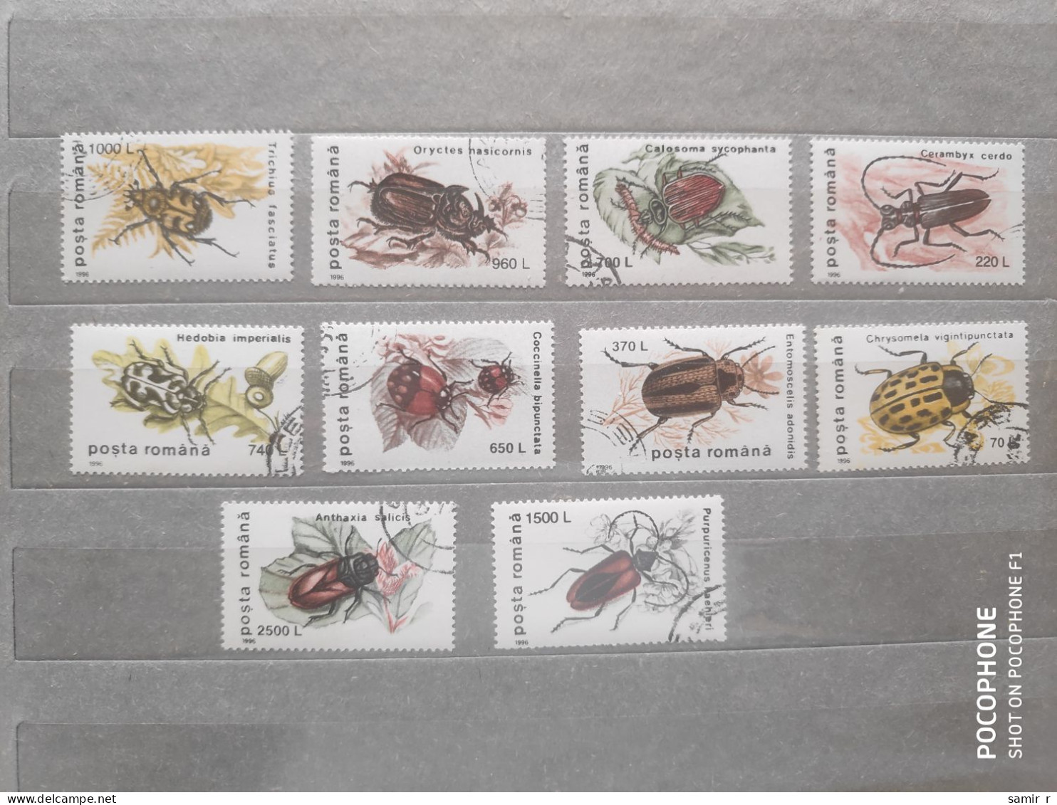 1996	Romania	Insects (F97) - Oblitérés