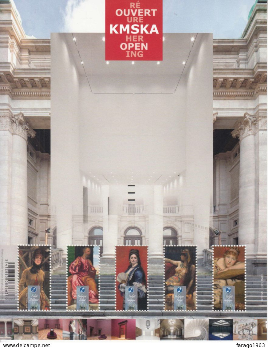 2022 Belgium KMSKA Re-opening Museum Art Souvenir Sheet MNH @ BELOW FACE VALUE - 2013-... König Philippe