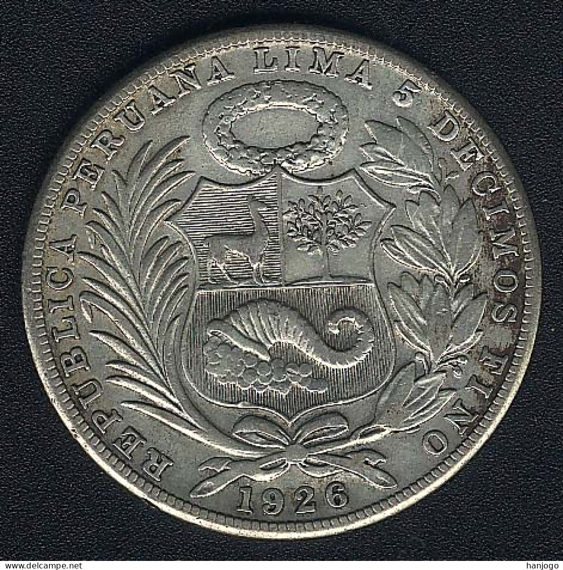 Peru, 1 Sol 1926, Silber, KM 218.1 - Peru