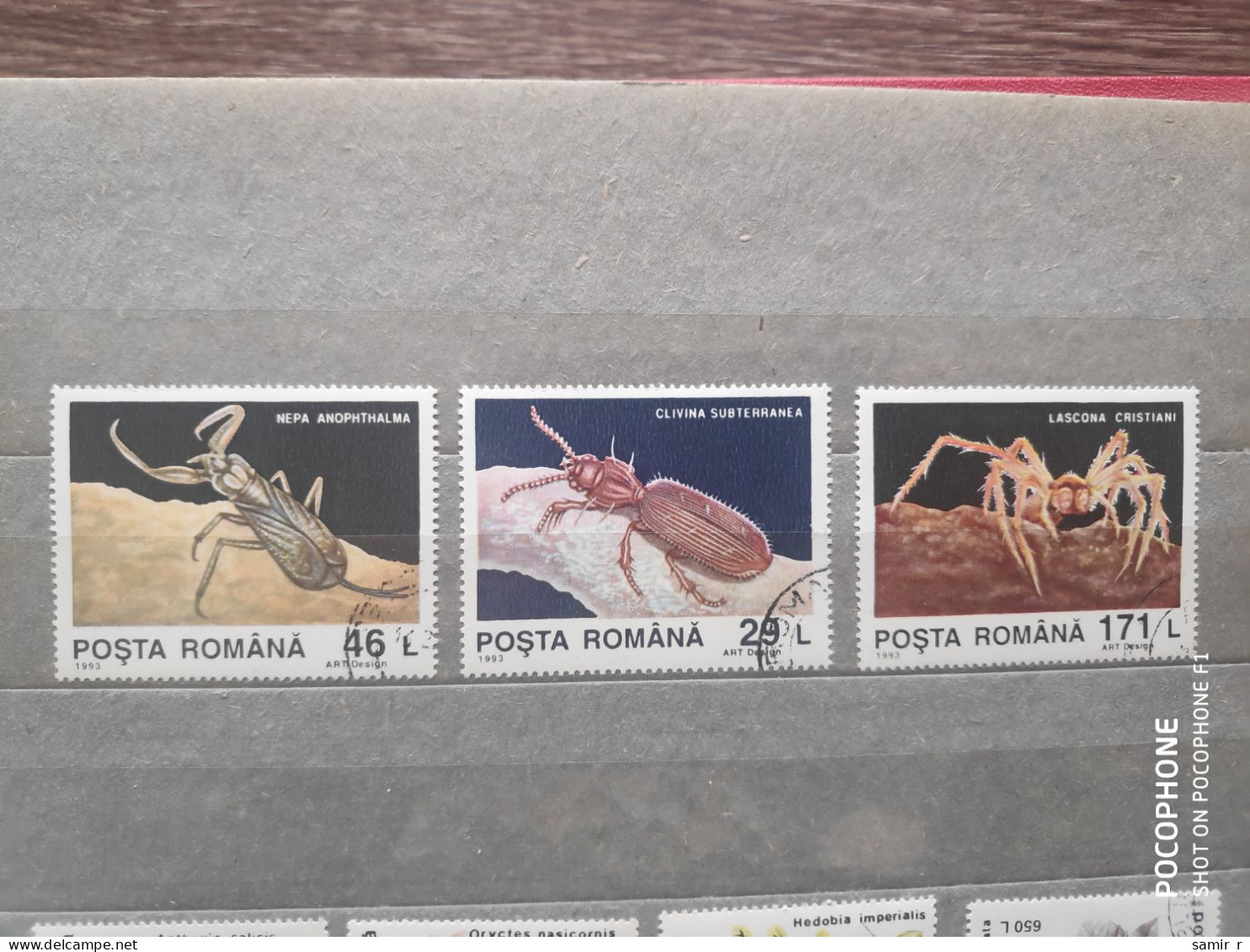 1993	Romania	Insects (F97) - Oblitérés