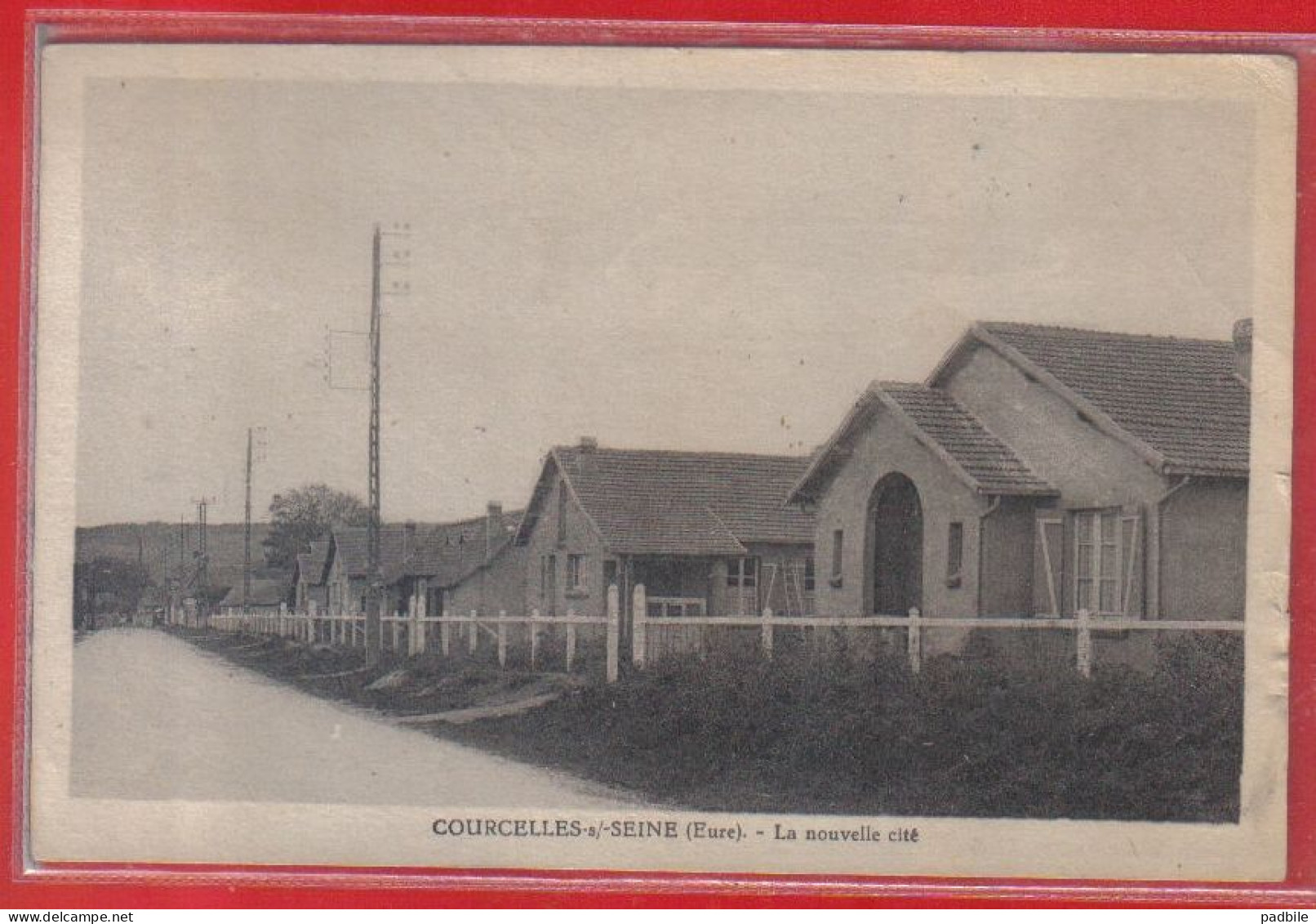 Carte Postale 27. Courcelles Sur Seine  La Nouvelle Cité  Très Beau Plan - Altri & Non Classificati