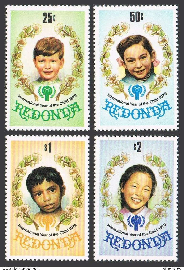 Antigua-Redonda 1979y Year Of Child IYC-1979 Set 4/souvenir Sheet,MNH. Children. - Antigua Y Barbuda (1981-...)