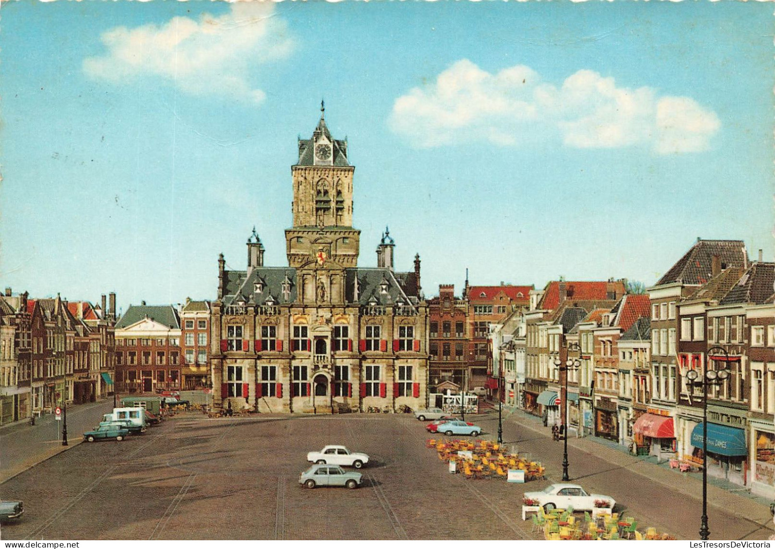 PAYS-BAS - Delft - Markt Met Stadhuis - Animé - Vue Générale - Carte Postale - Delft