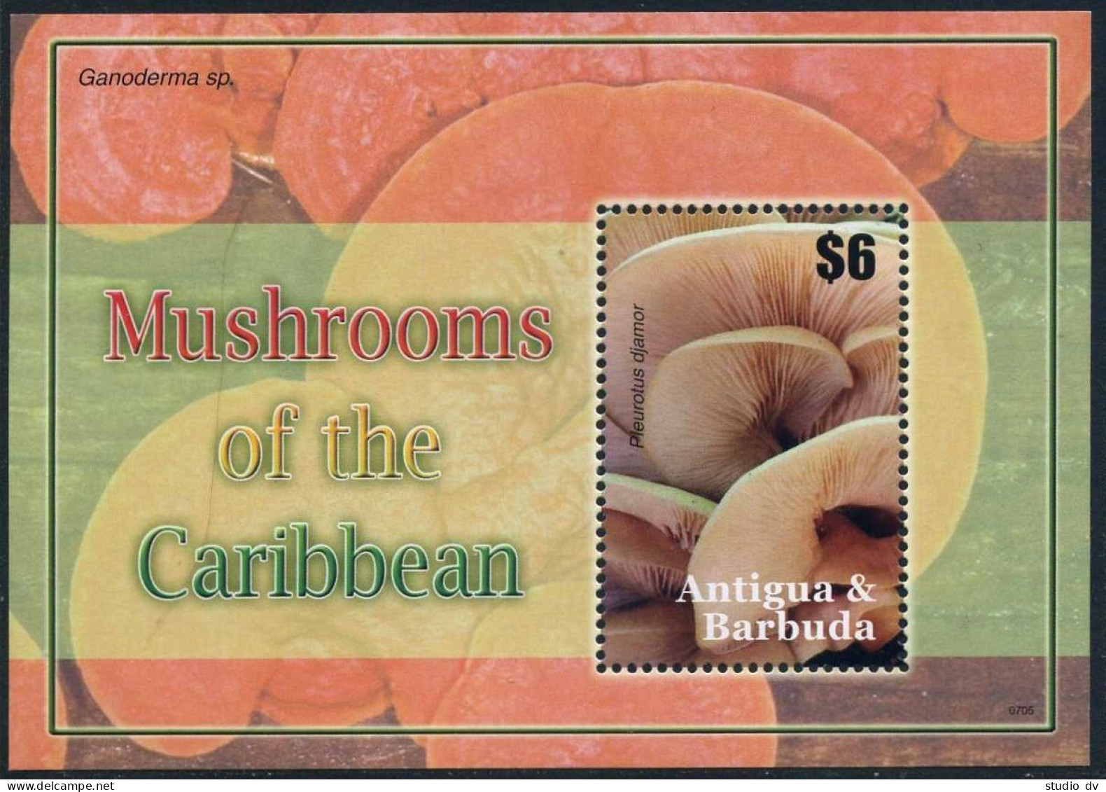 Antigua 2943-2944 Sheets,MNH. Mushrooms Of The Caribbean,2007. - Antigua And Barbuda (1981-...)