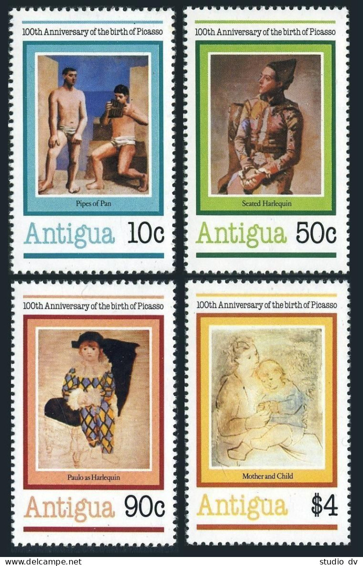 Antigua 618-621, MNH. Michel 623-626. Pablo Picasso Paintings, 1981. - Antigua Et Barbuda (1981-...)