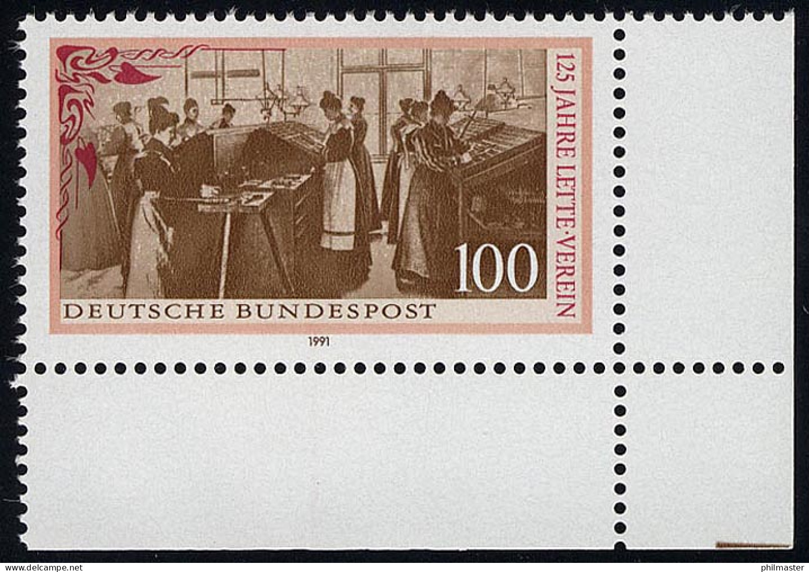 1521 Lette-Verein ** Ecke U.r. - Unused Stamps