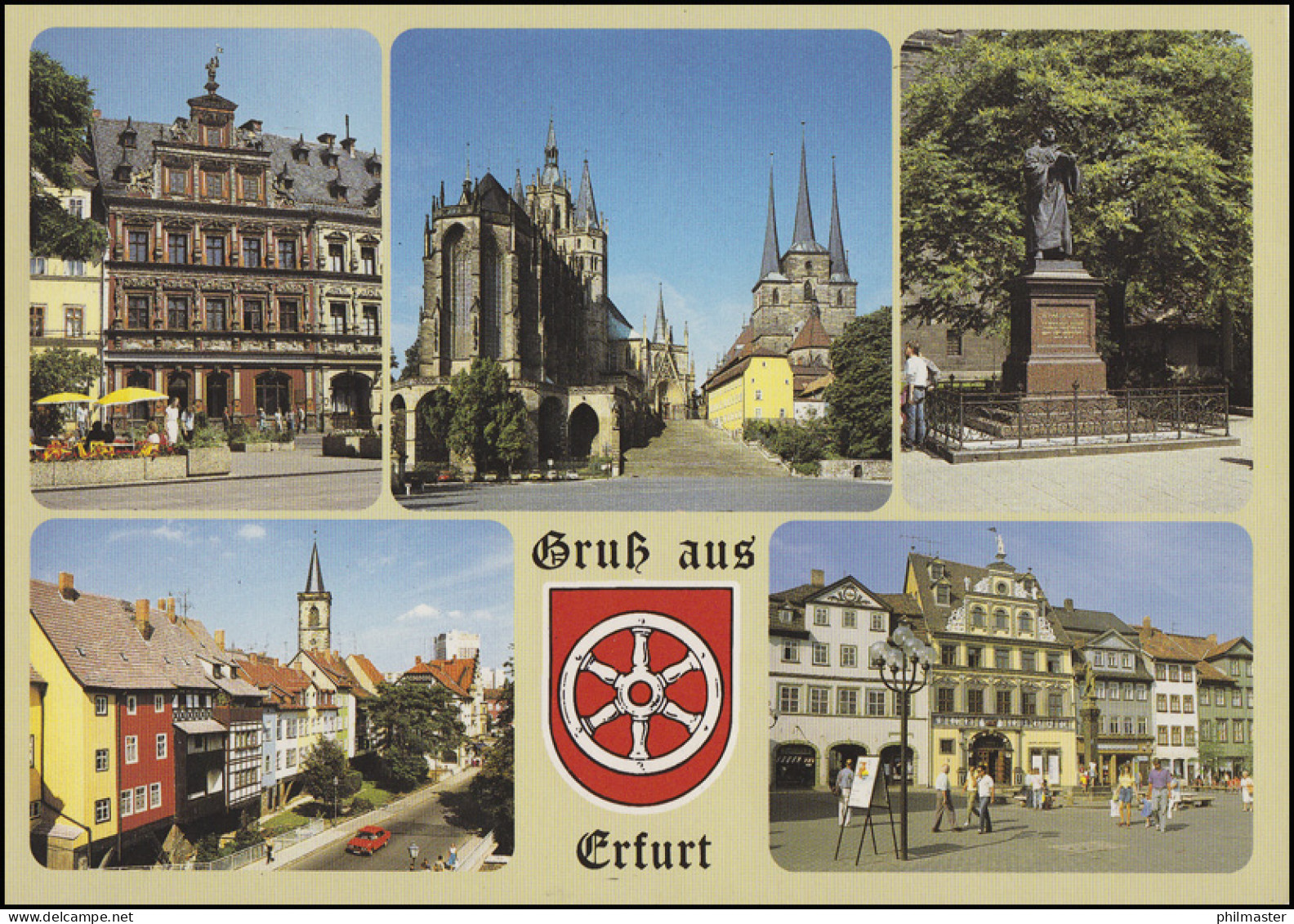 1716 Thüringen EF AK Gruß Aus Erfurt, BZ 99 Thüringentag In Erfurt 7.9.2000 - Autres & Non Classés