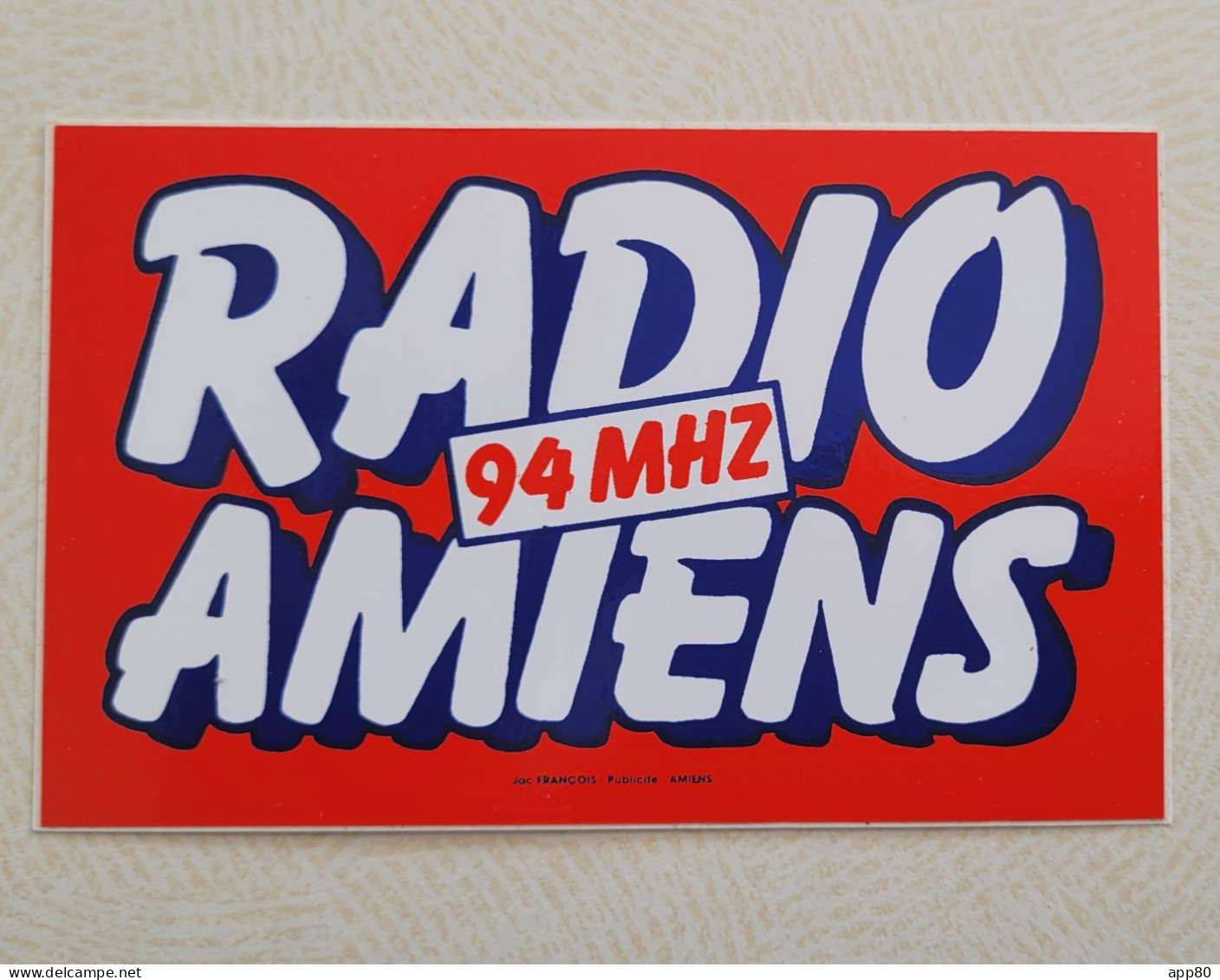 Autocollant Vintage Radio Amiens - Aufkleber