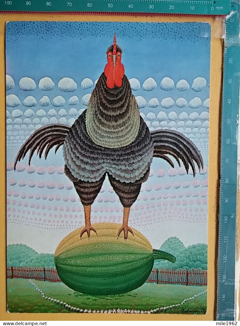 KOV 506-35 - Coq, Rooster, Painting Ivan Rabuzin - Sonstige & Ohne Zuordnung