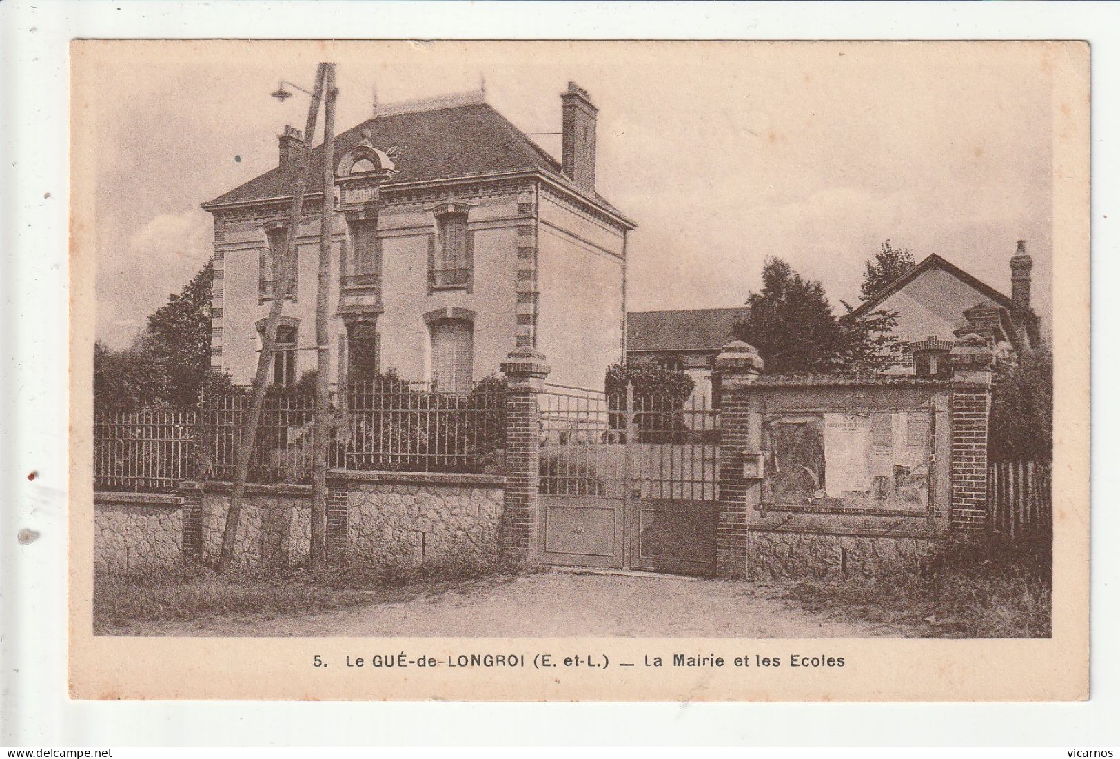 CP 28 LE GUE DE LONGROI La Mairie Et Les écoles - Andere & Zonder Classificatie