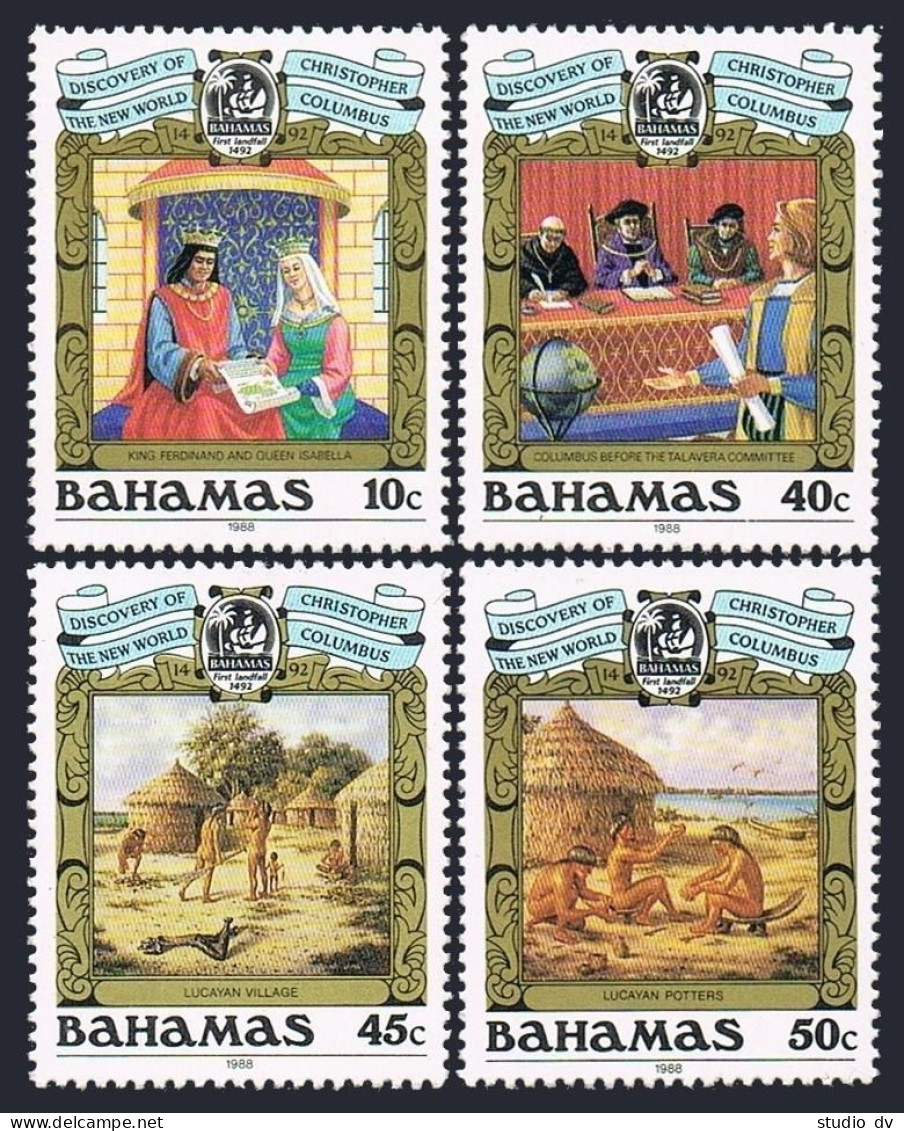 Bahamas 640-643, 644, MNH. Mi 667-672. 1988. Columbus 500. Ferdinand,Isabella-I. - Bahamas (1973-...)