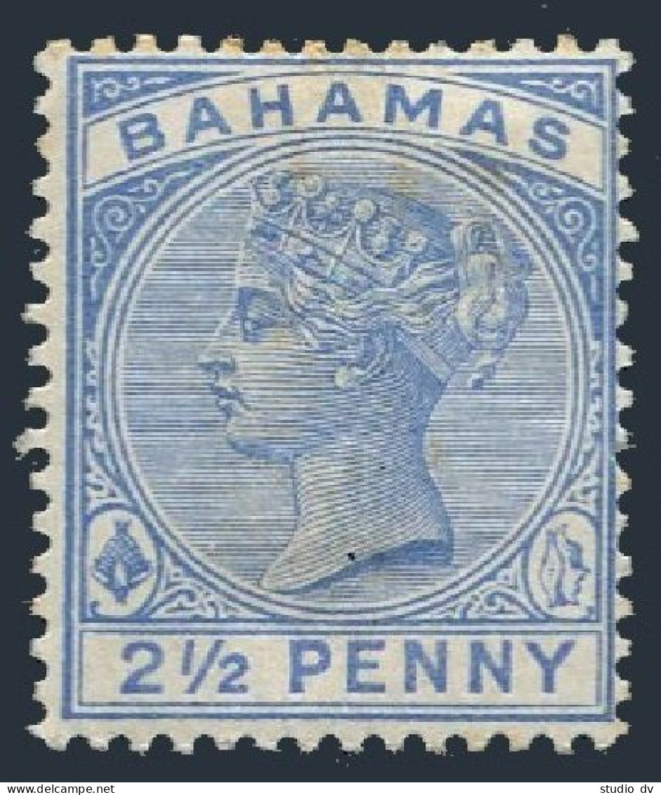 Bahamas 28, Hinged. Michel 14b. Queen Victoria, 1890. - Bahamas (1973-...)