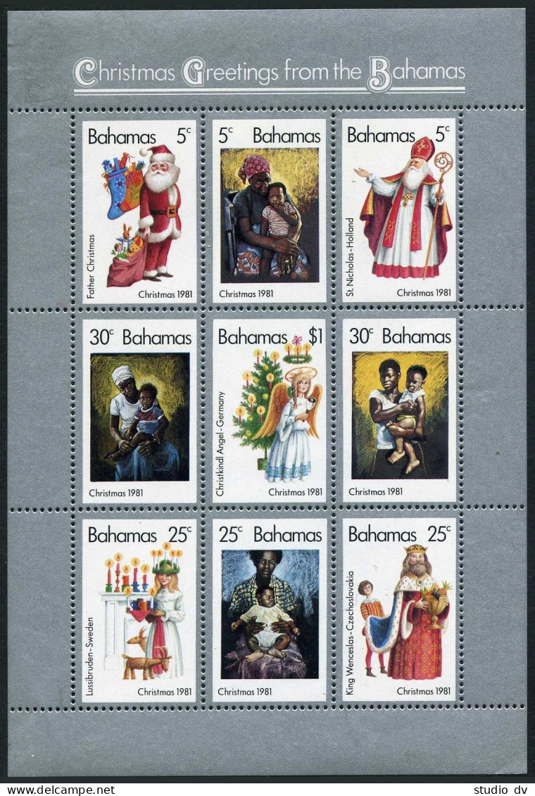 Bahamas 504 Ai Sheet, MNH. Michel Bl.36. Christmas 1981. - Bahamas (1973-...)