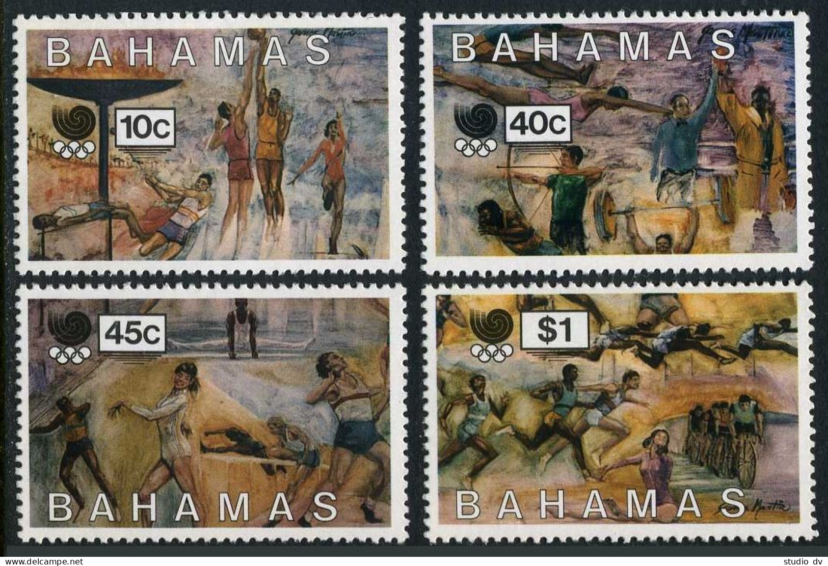 Bahamas 651-654, MNH. Mi 678-681. Olympics Seoul-1988. Basketball,Boxing,Fencing - Bahamas (1973-...)