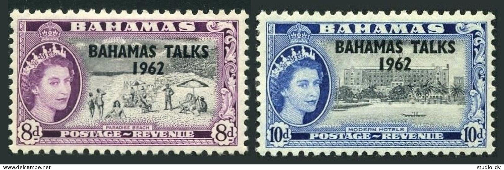 Bahamas 181-182, MNH. Mi 186-187. BAHAMAS TALKS. John Kennedy, Harold Macmillan. - Bahama's (1973-...)