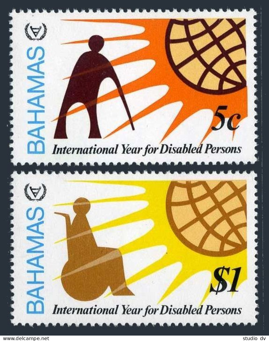 Bahamas 484-485,485a,MNH.Michel 474-475,Bl.31. Year Of The Disabled IYD-1981. - Bahamas (1973-...)