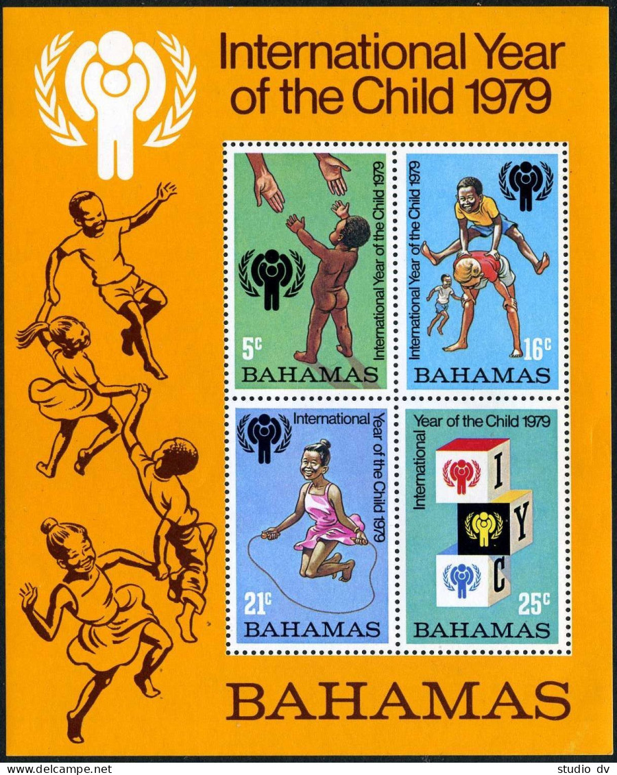 Bahamas 446-449 Gutter Pairs,449a Sheet,MNH.Michel 436-439,Bl.26. IYC-1979. - Bahama's (1973-...)