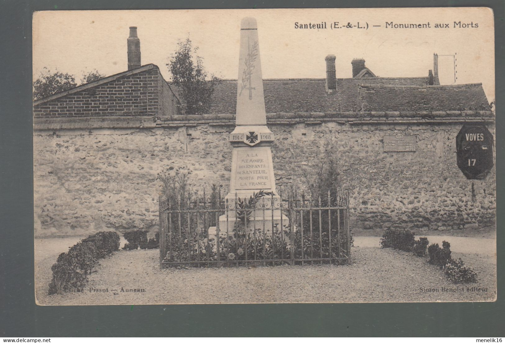 CP - 28 - Santeuil - Monument Aux Morts - Sonstige & Ohne Zuordnung