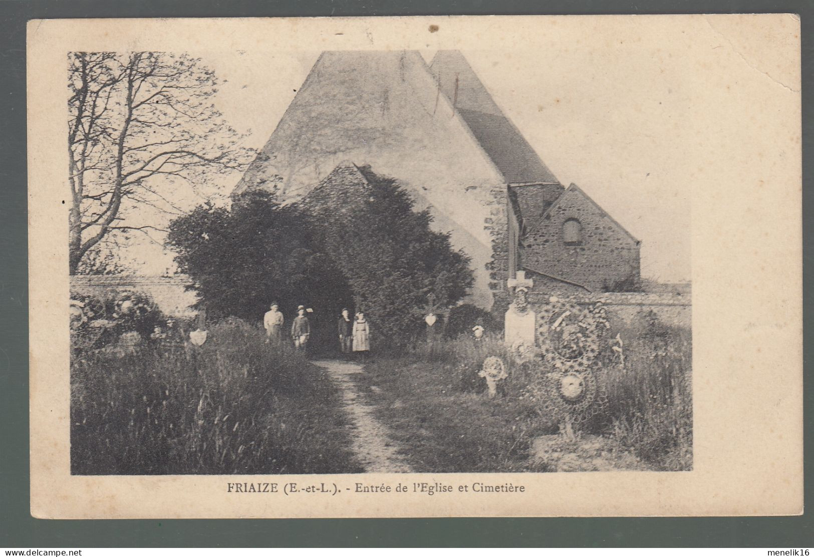 CP - 28 - Friaize - Entrée De L'Eglise - Cimetière - Autres & Non Classés