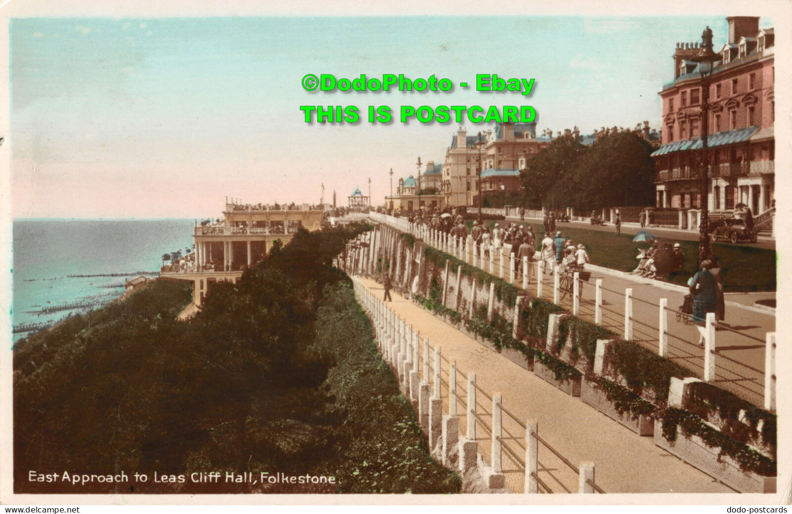 R419478 East Approach To Leas Cliff Hall. Folkestone. 1928. RP - Monde